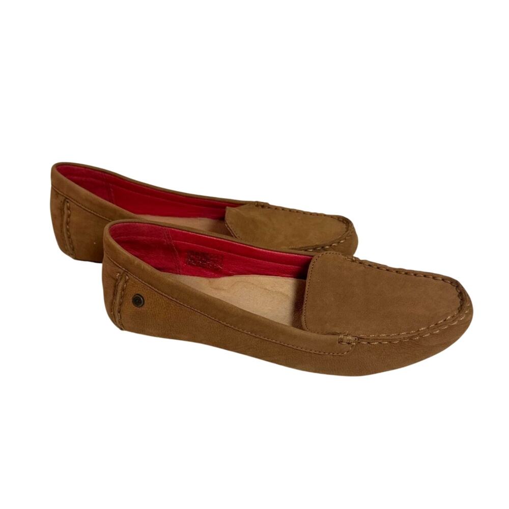 UGG Milana II Driving Loafers Chestnut Brown Suede Size 9 Imperfect Moccasins - Picture 3 of 8